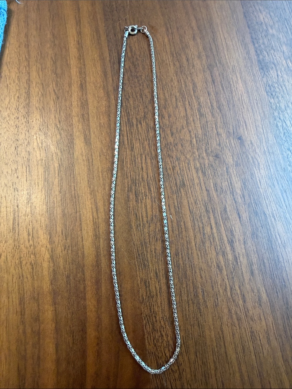 Silver Rope Chain Necklace